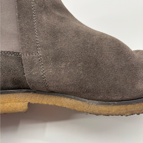ALLSAINTS Taupe Suede Chelsea Boots western cowboy festival Shoes Men's Size 9 - Picture 7 of 14